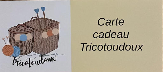 Carte cadeau Tricotoudoux