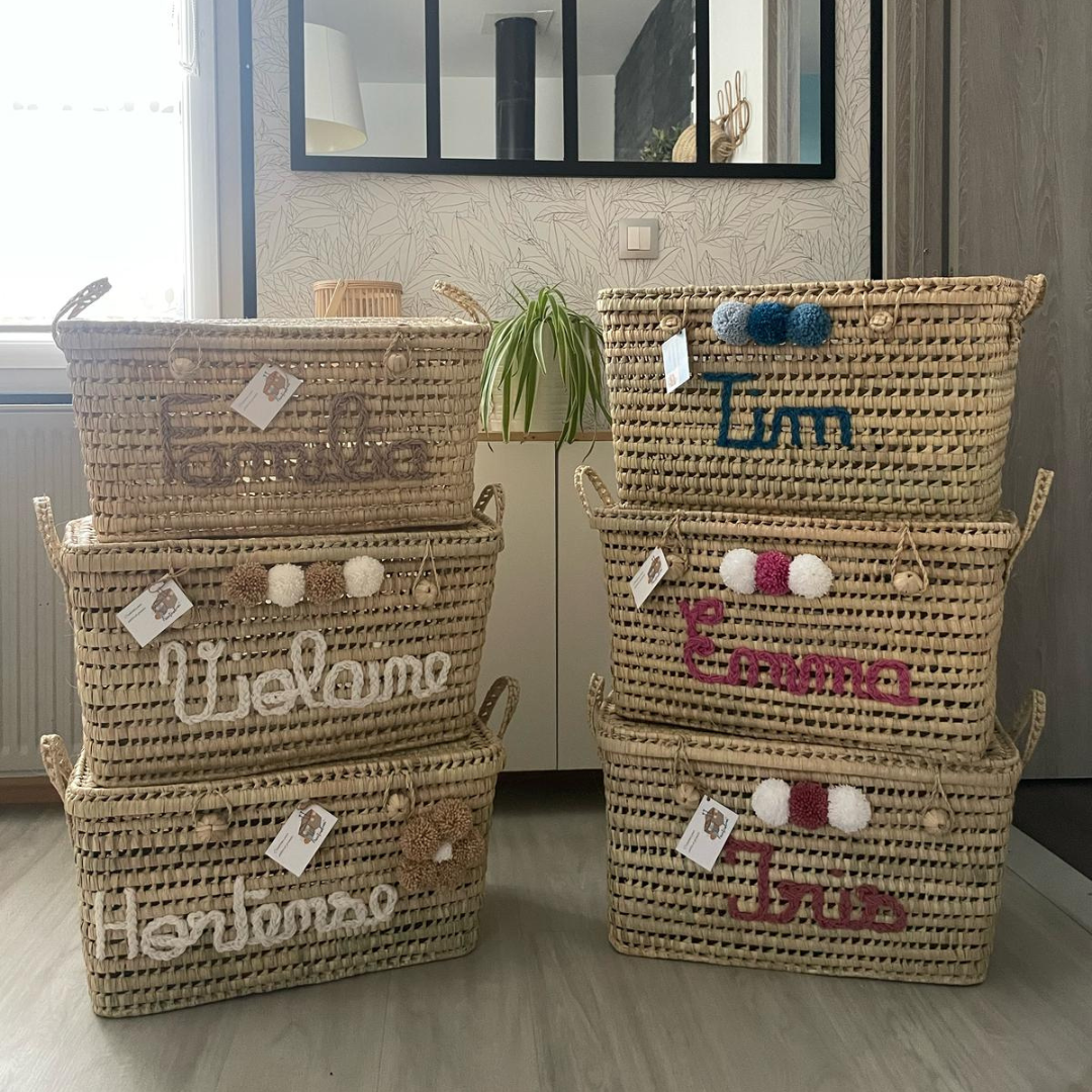 Malle 60 cm personnalisée pour rangement et décoration
